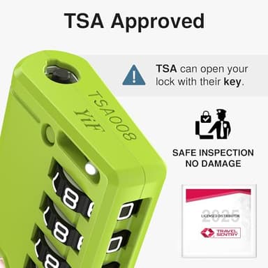 Puroma TSA Approved Luggage Travel Locks with Open Alert Indicator, 4 Digit Combination Resettable Code Zinc Alloy Lock for Suitcase, Backpack, Bag, Toolbox, Locker (2 Pack, Rose Purple) - Image 2