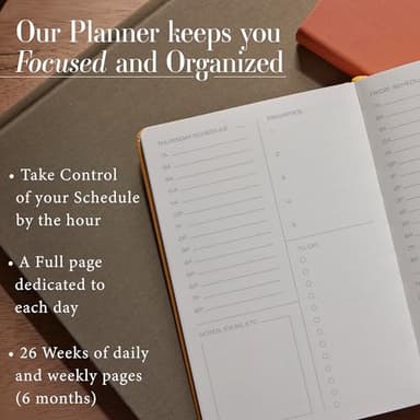 Anecdote 2025-2026 Planner: A Monthly, Weekly & Daily Planner 2025-2026 for Planning Your Success - A5 Size Hardcover Start Anytime and Achieve your Goals - Blossom - Image 3