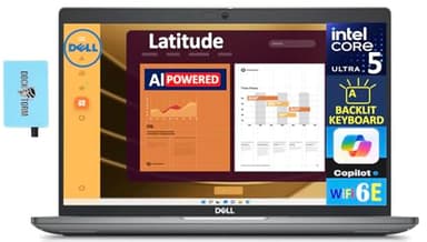 Dell Latitude 5450 Laptop 14.0" FHD Display (Intel Ultra 5 125U, 16GB DDR5, 512GB SSD, Backlit KB, 2 Thunderbolt 4, WiFi 6E, Webcam, Bluetooth 5.3, Win 11 Pro) w/DKZ USB Port Expander - Image 1