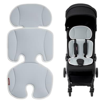 Momcozy Stroller Cooling Pad | Universal Soft Cooler Pad, Breathable & Adjustable Car Seat Liner | Detachable 2-Piece Cooling Cushion | Fits Strollers, Car Seat, High Chair, Bassinet, Swing - Image 1