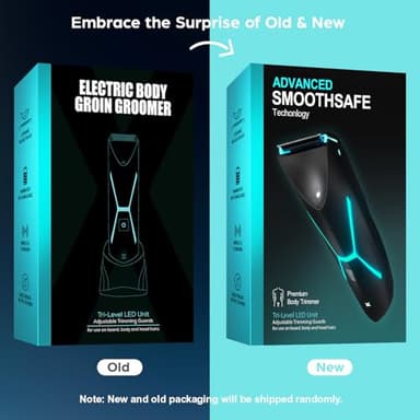 Electric Body Hair Trimmer for Men - Manscape Pubic Hair Groomer Waterproof Wet/Dry Ball Grion Shaver Type-C Rechargeable Cordless Replaceable Ceramic Blade Razor Male Grooming Smooth - Image 5