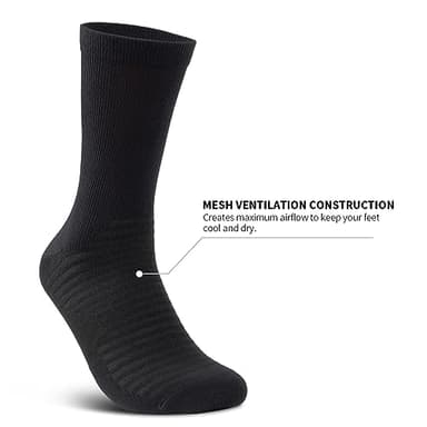 PAPLUS Compression Athletic Crew Socks (6 Pairs) for Men & Women - Image 2