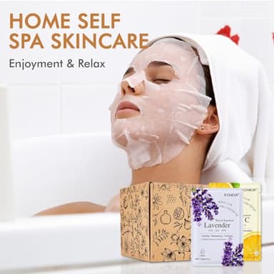 KONEUK 70 Pack Sheet Face Masks Skincare, Hydrating Face Masks Suitable for All Skin Types, Bulk Facial Mask Gifts Set for Women Skin Care, Home Skincare Spa for Sensitive Skin - Image 7