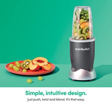 nutribullet Personal Blender, Shakes, Smoothies, Food Prep, and Frozen Blending, 24 Ounces, 600 Watt, Gray, NBR-0601WM - Image 5