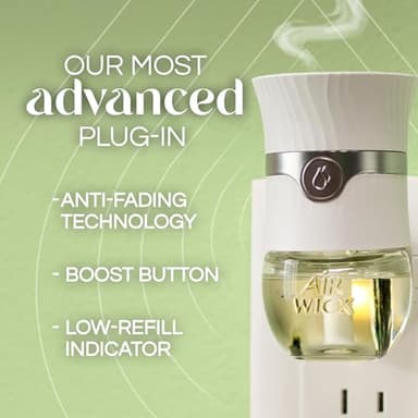 Air Wick Plug in Scented Oil Refill, 5ct, White Sage & Mahogany, Air Freshener, Essential Oils - Image 4