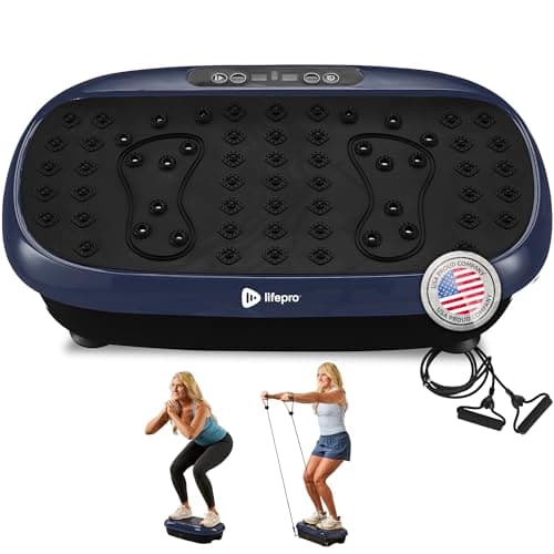 Lifepro Vibration Plate Exercise Machine with Magnetic Acupoints - Full Body Vibration Platform for Beginners and Recovery - Ideal Lymphatic Drainage Massager for Muscle Toning and Overall Fitness - Image 1