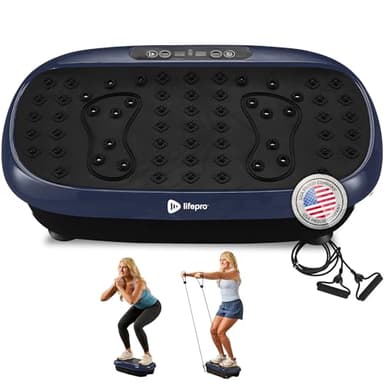 Lifepro Vibration Plate Exercise Machine with Magnetic Acupoints - Full Body Vibration Platform for Beginners and Recovery - Ideal Lymphatic Drainage Massager for Muscle Toning and Overall Fitness - Image 1