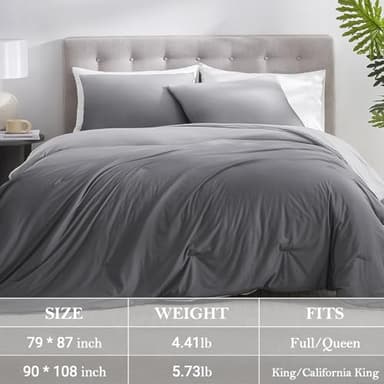 Marchpower Cooling Comforter Queen Size for Hot Sleepers, Lightweight Silky Soft Summer Cooling Blanket, Gradient Comforter - Image 8