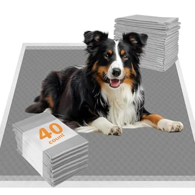 DEEP DEAR Charcoal Puppy Pads XL 30"x26", 40 Count Disposable Dog Pee Pads Extra Large, Activated Carbon Dog Potty Pads for Training, Pet Urine Bed Pads for Doggies, Piddle Pads for Indoor and Outdoor - Image 9