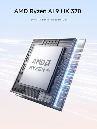 MINISFORUM Mini PC AI X1 Pro AMD Ryzen AI 9 HX370(12Cores/24 Threads)&AMD Radeon 890M Mini Gaming PC,96GB DDR5 2TB SSD,8K Quad Output(HDMI+DP+2xUSB4),Dual 2.5 LAN/WIFI7/BT5.4/Oculink,Copilot PC - Image 3