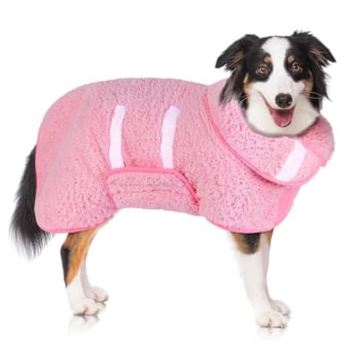 Dog Bathrobe Super Absorbent Dog Towels Large Quick Drying Robes for After Bath Soft Adjustable Warm Keeping Dogs Towel(S-XXL) - Image 1