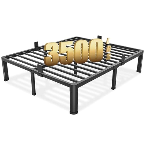 Yitong Angel 14 inch California King Bed Frame with Round Corner Legs Mattress Slide Stopper,3500 lbs Heavy Duty Metal Platform,Steel Slat Support,No Box Spring Needed,Easy Assembly,Noise Free - Image 1