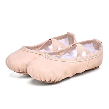 Stelle Ballet Shoes for Girls Toddler Ballet Slippers Soft Leather Boys Dance Shoes for Toddler/Little Kid/Big Kid (Ballet Pink, 12ML) - Image 5