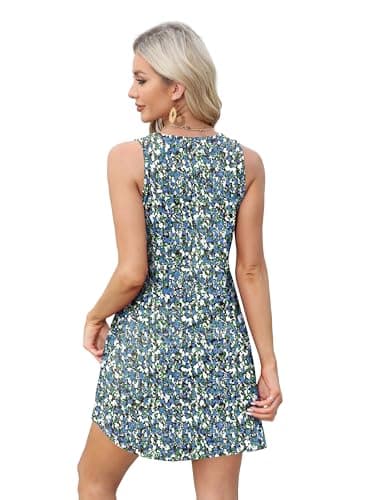Spring Dresses for Women 2025 Summer Loose Maternity Casual Beach Dress Mother of Bride Sundresses Teachers Floral 05 L - Image 4