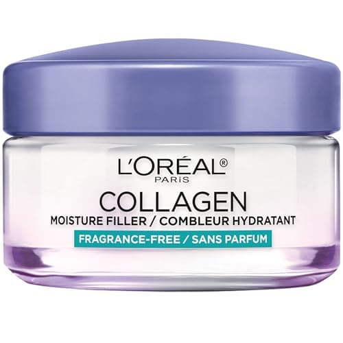 L'Oreal Paris Collagen Moisture Filler Facial Moisturizer, Anti Aging Face Cream, Non-Greasy Skin Care Formula For Up to 48HR Hydration, 1.7 oz - Image 1