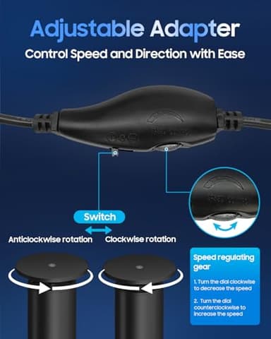 HayZBao Electric Foot File - Electric Callus Remover for Feet,Adjustable Speed Foot Scrubber with 60 Pcs Sandpaper Discs,Professional Pedicure Tool for Dead Skin and Calluses - Black - Image 7