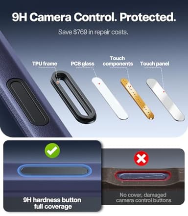 TORRAS Ostand Magnetic for iPhone 17 Pro Case, Fit for MagSafe, 3X Military Drop Protection, Camera Control, Slim Phone Case for iPhone 17 Pro with Kickstand, Translucent Matte Cover 6.3", Deep Blue - Image 5