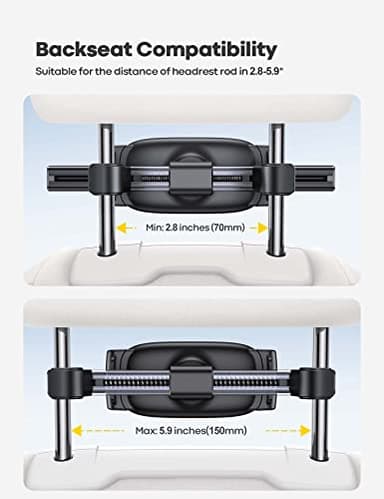 Lamicall Car Tablet Mount, Headrest Tablet Holder - Car Back Seat Travel Stand for Kids, Compatible with iPad Pro Air Mini, Galaxy Tab, Fire HD, 4.7-13" Cell Phone, Tablets and Devices - Image 4