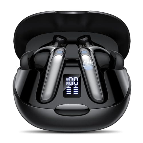 Puqo AI Language Translation Earbuds, 3-in-1 Translator Earbuds Real Time with 4 Translation Modes with APP, 164 Language Bluetooth 5.3 Headphones Translating Device for Travel/Business/Leaning, Black - Image 1