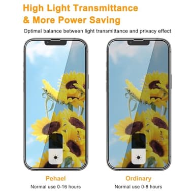 PEHAEL 3Pack for iPhone 8 Plus/iPhone 7 Plus Privacy Screen Protector Anti-Spy Tempered Glass Film 9H Hardness Easy Installation Bubble Free [5.5 inch] - Image 3