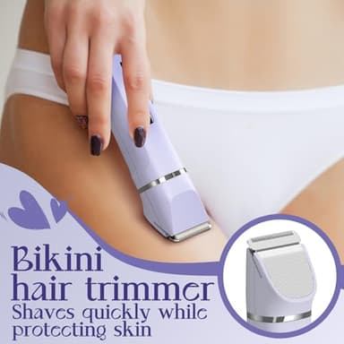 Electric Razors for Women - Wet/Dry Womens Electric Shaver for Legs, Replaceable Body Hair Blade Heads&Hair Remover for Face Head, No Nick, No Cut, No Razor Burn, Purple - Image 6
