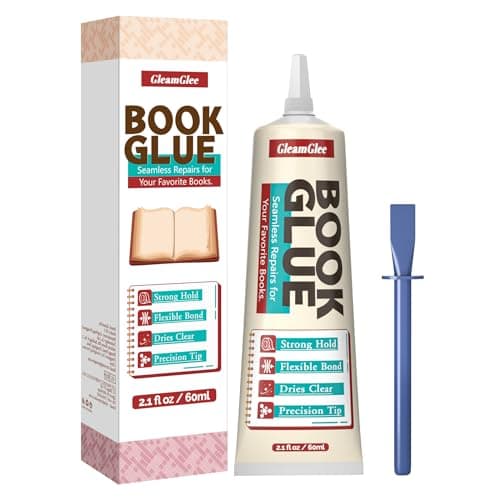 Book Glue, Dries Clear & Flexible Book Binding Glue Adhesive, Used for Bookbinding and Book Repair, Book Nook, Framing, Collages, Paper Art and Crafts - 60ml - Image 1