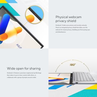 ASUS VivoBook Laptop | 40GB RAM | 1TB PCIe SSD Storage | 14" FHD Display | Intel 12th Generation 6 Core Processor | Bluetooth | HDMI | Thin & Light | Windows 11 Pro | w/WOWPC Recovery USB - Image 8