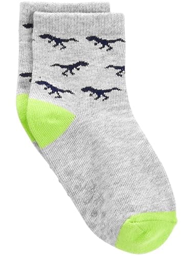 Simple Joys by Carter's Baby 12-Pack Socks, Multicolor/Dinosaur/Stripe, 4T - Image 6