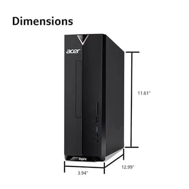 acer Aspire Desktop | 64GB RAM | 2.5TB Storage (2TB SSD+512GB Docking Station Set | Windows 11 Pro with Microsoft Office Trial | Dual-Core Intel Celeron | Keyboard & Mouse | Wi-Fi | Black - Image 6