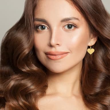 Teppdfann Gold Heart Drop Dangle Earrings for Women Hypoallergenic Handmade Hammered Gold Earrings for Sensitive Ears - Image 5