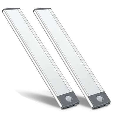 LEPOTEC 30-LED Motion Sensor Cabinet Light,Magnetic Motion Activated Under Counter Closet Lighting, Wireless USB Rechargeable Kitchen Cupboard Night Lights,Motion Activated Light Bar-2Pack - Image 1