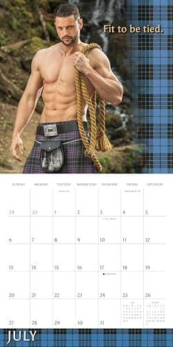 Kilty Pleasures 2025 Wall Calendar, 16-Month Humor & Comic Calendar, 12" x 12" - Image 5