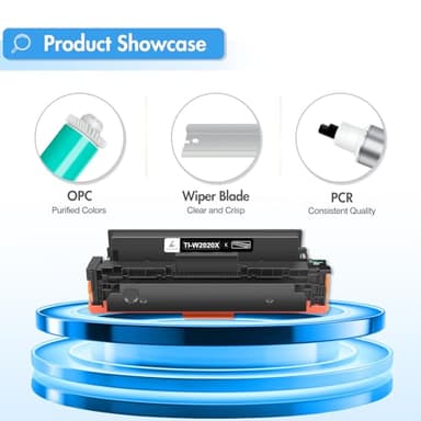 414X Toner Cartridges 4 Pack High Yield: MFP M479fdw - 414A with Chip Compatible Replacement for HP 414X 414A for HP Color Laserjet Pro MFP M479fdw M479fdn M454dw M454dn M455dn Printer Ink (K/C/M/Y) - Image 7
