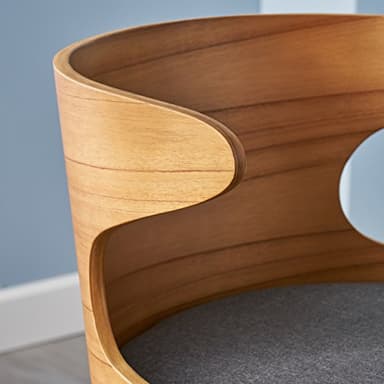 Christopher Knight Home GDFStudio Christopher Knight Home Truda Mid Century Modern Fabric Barstools Set of 2 in Charcoal - Image 5