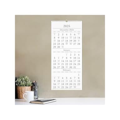 AT-A-GLANCE 2025 Wall Calendar, 12" x 27", Large, 3-Month (SW1152825) - Image 2