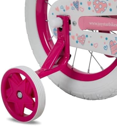 JOYSTAR Angel Girls Bike for Toddlers and Kids Ages 2-13 Years Old, 12 14 16 18 20 Inch Kids Bike with Training Wheels & Basket, 20 24 Inch Girls Bicycle with Handbrake & Kickstand - Image 8