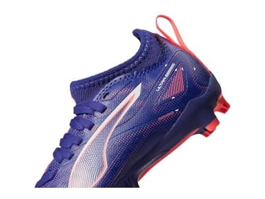 PUMA Ultra Match Firm Artificial Ground Sneaker, Lapis Lazuli White-Sunset Glow, 3.5 US Unisex Big Kid - Image 5