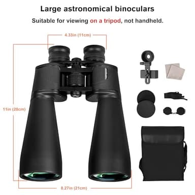 Hipimvp 15x70 Giant Astronomy Binoculars for Adults High Powered Long Distance Viewing Multi-Coated Optics for Bird Watching Stargazing - Image 2