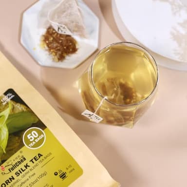 Fullchea - Corn Silk Tea Bags, 50 Counts - Subtly Sweet Flavor & Corn Aroma - Non-GMO - Caffeine-Free - Support Kidney & Aid Digestion - Image 4