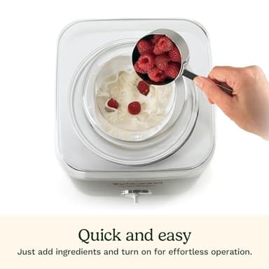 CUISINART Ice Cream Maker, Ice Cream and Frozen Yogurt Machine, 2-Qt. Double-Insulated Freezer Bowl, Silver, ICE-30BCP1 - Image 4