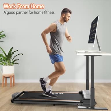HOWHAI Treadmill, Walking Pad, Treadmills for Home Foldable with Handle Bar, 6.2 MPH Running Treadmill with Remote Control and LED Display, Running Machine for Home Office Use (300lbs Capacity) - Image 5