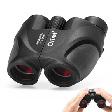 6x25 Compact Binoculars, Mini Pocket Small Portable Size 9.5° Wide Angle Field of View 21mm Large Eyepiece ED Glasses Bak-4 Prism Professional HD for Adults Travel Sports Cruise Birding Opera - Image 1