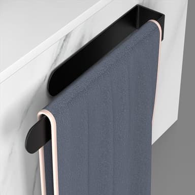 HUFEEOH Hand Towel Holder, Towel Hanger for Bathroom, Self Adhesive Bathroom Towel Holder Towel Bar, Towel Holder for Kitchen Cabinet - Image 1