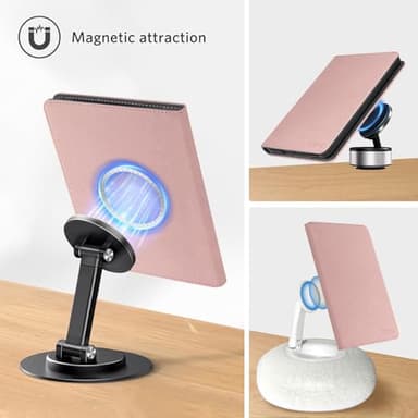 CoBak Stand Case for 7" Kindle Paperwhite 12th Gen 2024 and Kindle Colorsoft with Hand Strap - Compatible with iPhone MagSafe, for Samsung/Belkin/Anker Wireless Charging Pads, Durable, Auto Sleep Wake - Image 6