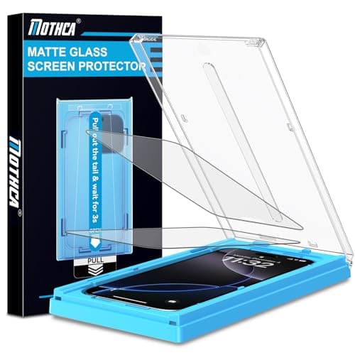 Mothca 2 Pack Matte Glass Screen Protector for iPhone 17 Pro Max/iPhone 16 Pro Max 6.9-inch [Auto Fit Box Dust-Free] Full Coverage Anti-Glare & Anti-Fingerprint Tempered Glass, Smooth as Silk - Image 1