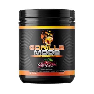 Gorilla Mind Pre Workout - Massive Pumps Laser Focus Energy Power - L-Citrulline, Creatine, L-Tyrosine, Betaine, Hydroprime, Alpha-GPC, 400mg Caffeine, Huperzine A - 812g (Cherry) - Image 1