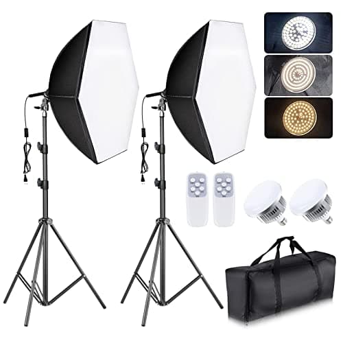 Torjim Softbox Lighting Kit - 30"X30" Professional Photography Lighting for Filming, Model Portrait, Product & Fashion Photography - Image 1