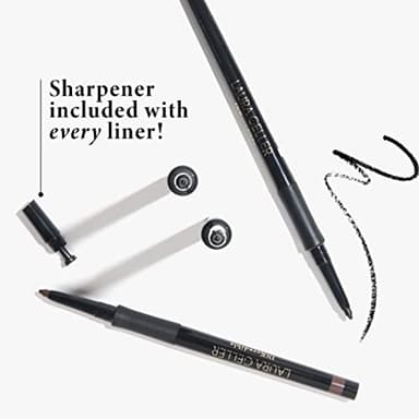 LAURA GELLER NEW YORK INKcredible Gel Eyeliner - Graphite - Waterproof Smudge-proof Eyeliner Pencil - Built in Sharpener - Image 5