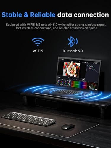 18.5"Laptop Computer with Windows 11 PRO,8000 mAh Battery,Intel N150 Quad-Core Processor UP to 3.6GHZ,16GB DDR4 RAM 512GB SSD,WiFi 5,Full HD IPS Display,2025 Laptops for Work Business Office Student - Image 7