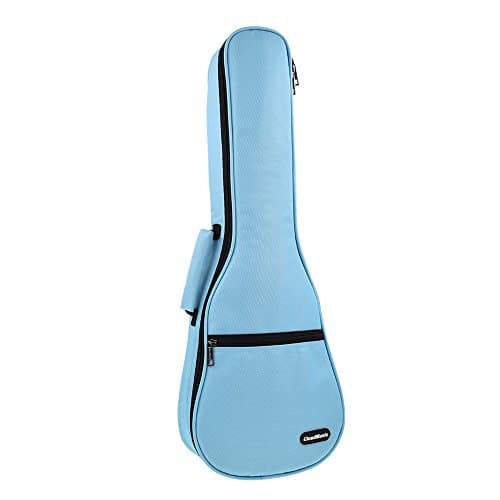 CLOUDMUSIC Ukulele Case Gig Bag Padded Backpack For Soprano 21" Inch(Soprano, Sky Blue) - Image 1